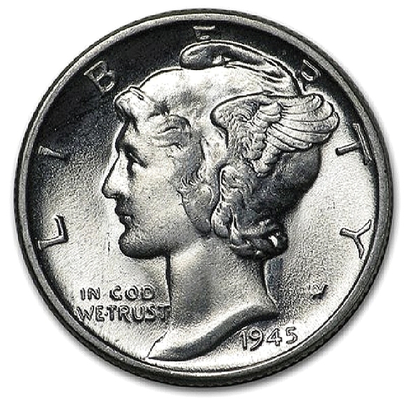 🌟 2pcs Mercury Dimes 1926,1946,1935,1939 90% Silver BU Random Year Vintage Dime - Picture 2 of 4